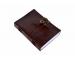 Handmade Celtic Shadow Genuine Leather Journal Parchment Paper Brown Pentagram Diary Notebook 